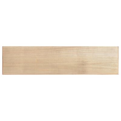 vidaXL Konzolna mizica Črna 110x30x76 cm inženirski les