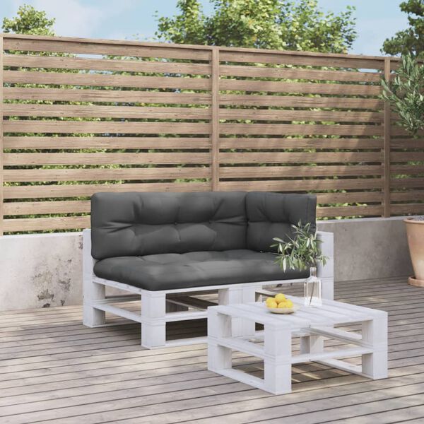 vidaXL Blazine za palete 3 kosi antracit blago