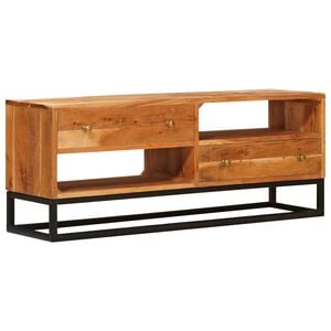 vidaXL TV omarica Naravna 110 x 30 x 44 cm Masiven les akacije