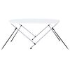vidaXL Bimini tenda z 2 lokoma bela 150x120x110 cm