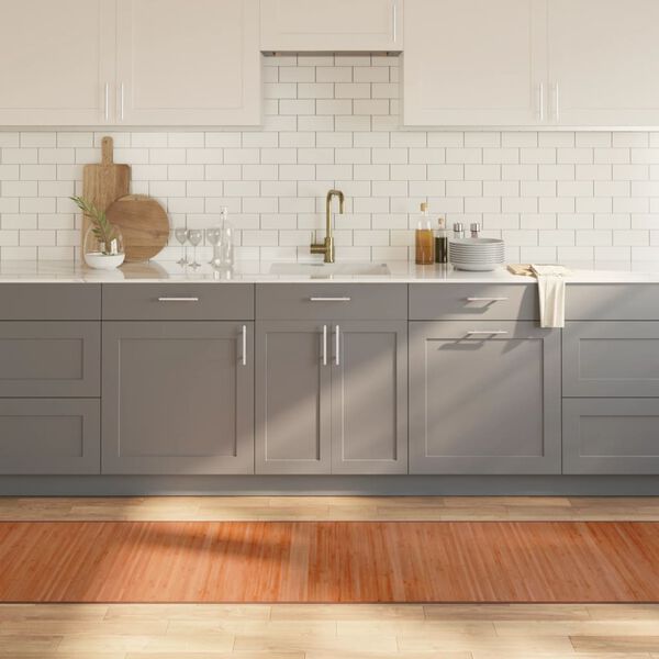 vidaXL Preproga pravokotna rjava 70x500 cm bambus