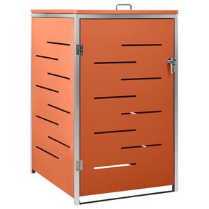 vidaXL Enojna lopa za smetnjak 69x77,5x115 cm nerjaveče jeklo
