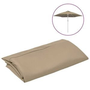 vidaXL Nadomestna tkanina za zunanji senčnik taupe 300 cm