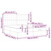 vidaXL Otomanski posteljni okvir z vzmetnicami zelen 180x200cm žamet
