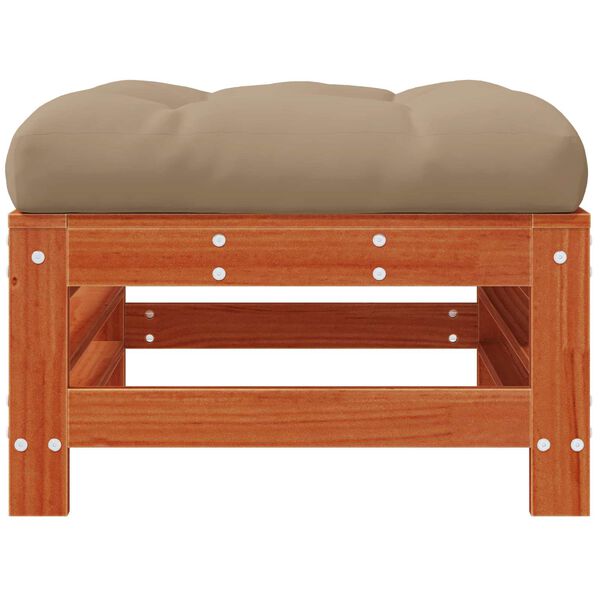 vidaXL Vrtna podlaga Masivna borovina Voskan Rjava