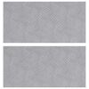 vidaXL Stopnice 2 kos 50 x 25 cm srebrna Aluminij Pravokotna