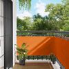 vidaXL Balconska mreža Oranžna 75 x 200 cm PU premazan oxford alu