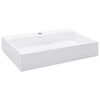 vidaXL Umivalnik 60x38x11 cm liti mineral/ liti marmor bel