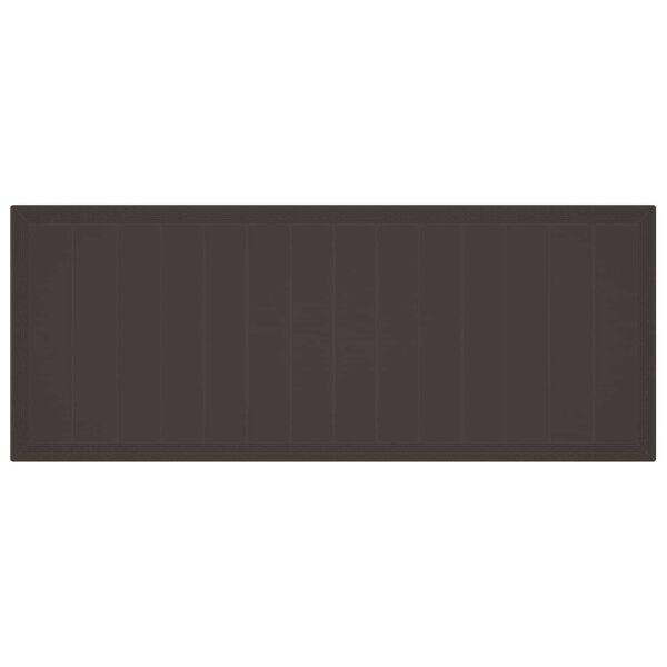 vidaXL Komplet za jedilnico v vrtu 11 pcs Rjava Polipropilen