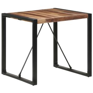 vidaXL Jedilna miza 80x80x75 cm trden les s fini&scaron;em iz palisandra