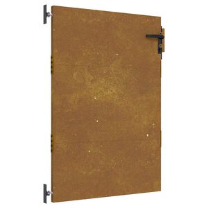 vidaXL Vrtna vrata 85x125 cm kortensko jeklo