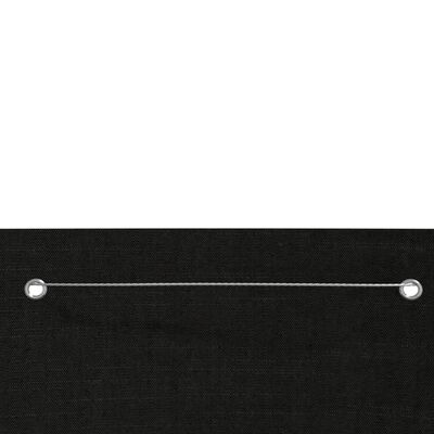 vidaXL Balkonsko platno črno 140x240 cm tkanina Oxford
