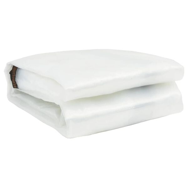 vidaXL Prozorna ponjava z očesci 1x12 m polietilen