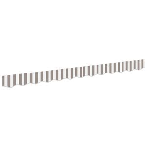 vidaXL Zamenjava senčila za awning Svetlo siva in bela. 236 x 20 cm