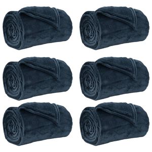vidaXL Obloge 6 kos Temno modra 220 x 240 cm 8.24 kg Flis
