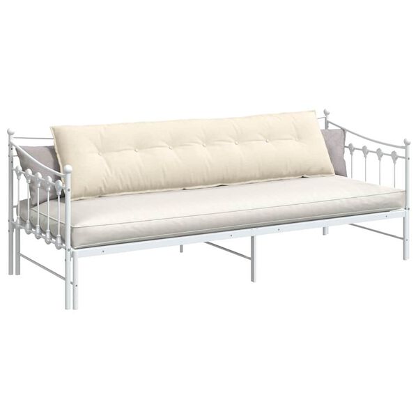 vidaXL Poglavni vzglavnik krema 200 x 50 cm Žametna tkanina