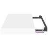 vidaXL Stenska polica bela 40x23x3,8 cm MDF