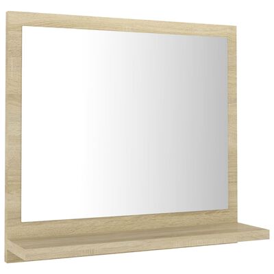 vidaXL Kopalniško ogledalo sonoma hrast 40x10,5x37 cm iverna plošča