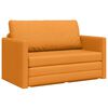 vidaXL Sofa postelja 110cm Temno rumena blago