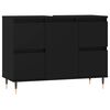 vidaXL Kopalni&scaron;ka omarica črna 80x33x60 cm inženirski les