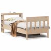 vidaXL Posteljni okvir brez vzmetnice 75x190 cm trdna borovina