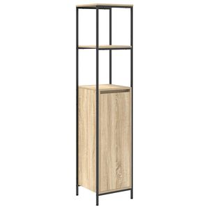 vidaXL Kopalni&scaron;ka omarica s policami sonoma hrast 36x35x165 cm