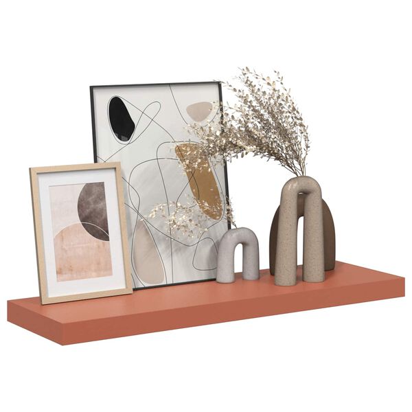 vidaXL Stenska polica 4 pcs Rdeča 90 x 23,5 x 4 cm Konstruiran les