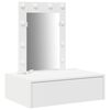 vidaXL Toaletna mizica Bela 60 x 40 x 70 cm Inženirski les