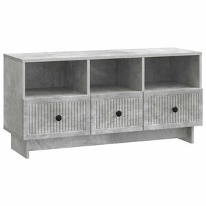 vidaXL TV omarica Betonsko siva 102 x 34,5 x 50 cm Inženirski les