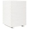 vidaXL Vrtno cvetlično korito belo 50x50x72 cm trdna borovina