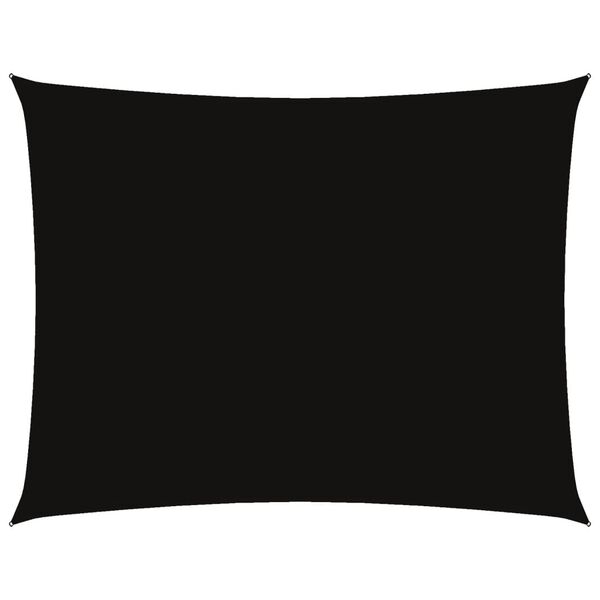 vidaXL Senčno jadro oksford blago pravokotno 6x8 m črno