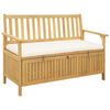 vidaXL Klop s prostorom za shranjevanje z blazino 120 x 63 x 84 cm