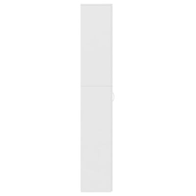 vidaXL Pisarniška omara bela 60x32x190 cm iverna plošča