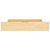 vidaXL Posteljni okvir z baldahinom in 2 predaloma borovina 90x200 cm