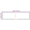 vidaXL Balkonsko platno vzorec rastlin zelena 600x75 cm PVC