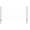 vidaXL Ograja s stebrom Siva 1,2 x 50 m Jeklo in PVC