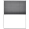 vidaXL Plise komarnik za okna aluminij 80x100 cm