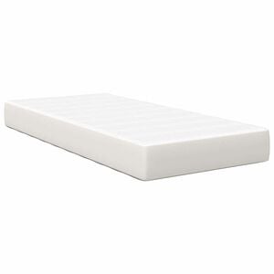 vidaXL Vzmetnica z vzmetnico krema 80 x 200 cm blago