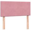 vidaXL Box Spring postelja z vzmetnico Pink 100x220 cm Velvet