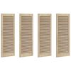 vidaXL Vrata omare 4 kos Naravna 110 x 2,1 x 39,5 cm Trdna borovina