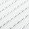 vidaXL Vrata za omarico z letvicami 2 kosa bela 39,5x59,4 cm borovina