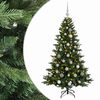 vidaXL Umetna božična jelka z bučko 120 cm 150 LED Toplo bela