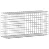 vidaXL Gabion z žico 5 mm in mrežo 5x5 cm 100x30x50 cm Pocinkano jeklo