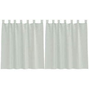 vidaXL Voile zavese z zankami 2 kosa svetlo sive 140x140 cm