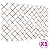 vidaXL Mrežaste ograje iz vrbe 5 kosov 180x120 cm