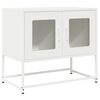 vidaXL TV omarica Bela 68x39x60,5 cm Hladno valjano jeklo