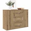 vidaXL Sideboard artisian hrast 90x29,5x65 cm konstruiran les