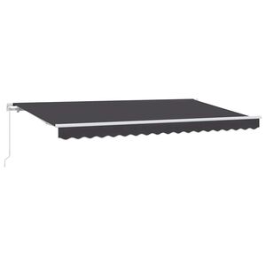 vidaXL Retraktilna tenda Antracit 350 x 200 cm blago