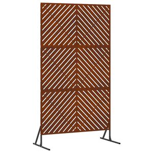 vidaXL Zaslonska za&scaron;čita 100 x 50 x 180 cm Vremensko odporno jeklo