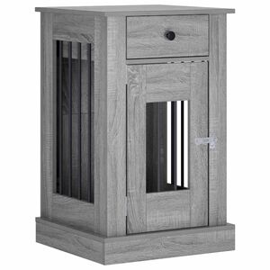 vidaXL Pohi&scaron;tvo za pasje kletke Siva Sonoma 50 x 47,5 x 80 cm